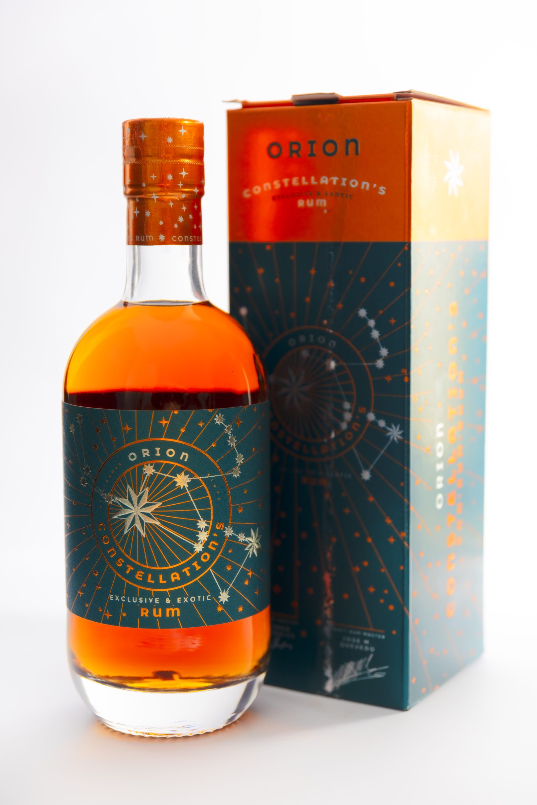 Constellation's Rum Orion with its gift box