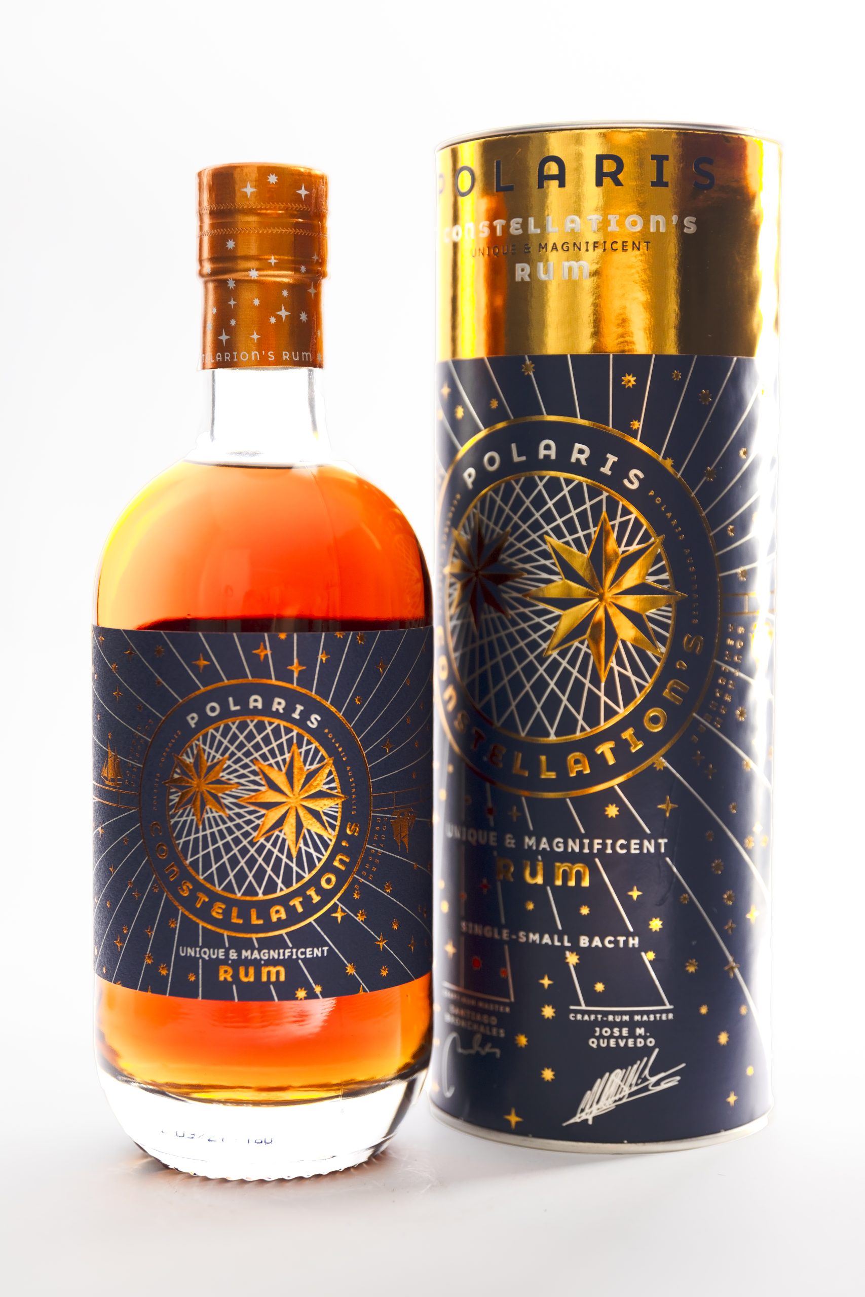 Constellation's Rum Polaris bottle with its gift tube